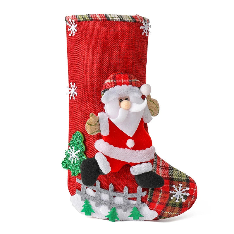 Santa & Snowman Treat Stockings