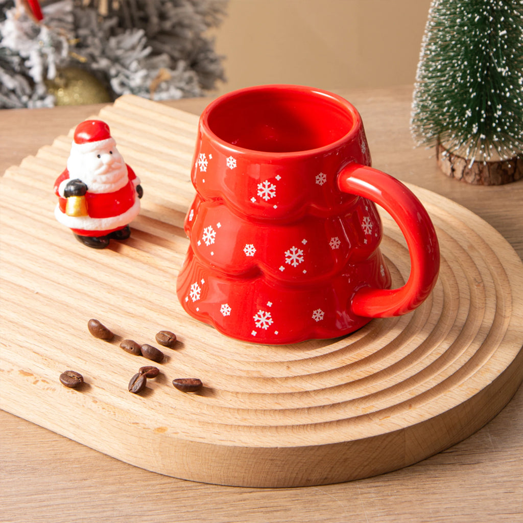 Christmas Tree Sculpted Mug