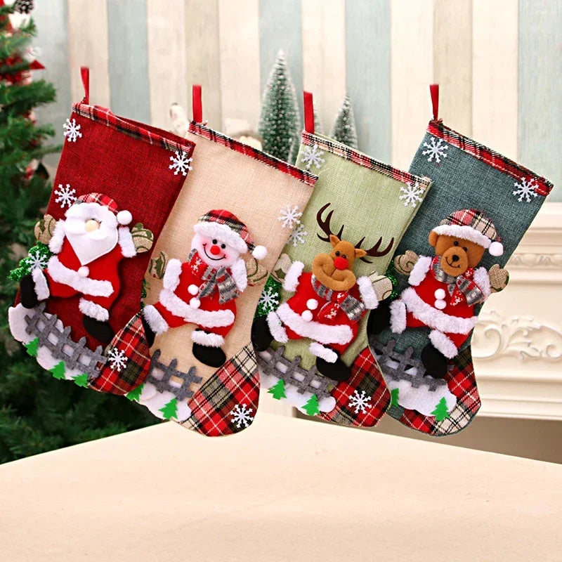 Santa & Snowman Treat Stockings