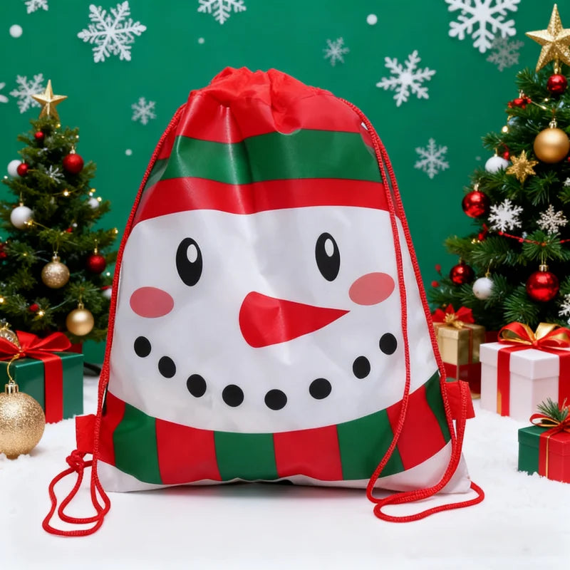 Santa Christmas Drawstring Bag – 2 Pack