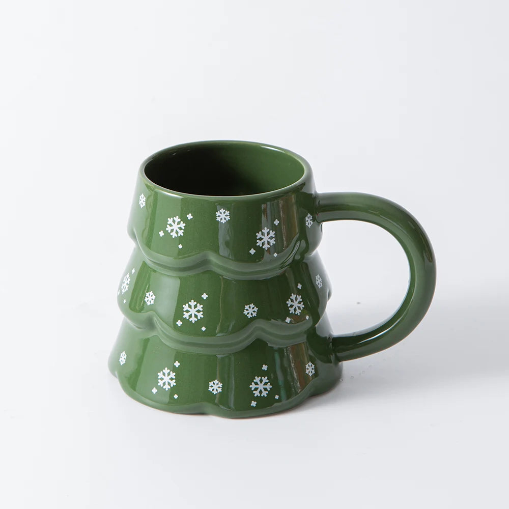 Christmas Tree Sculpted Mug