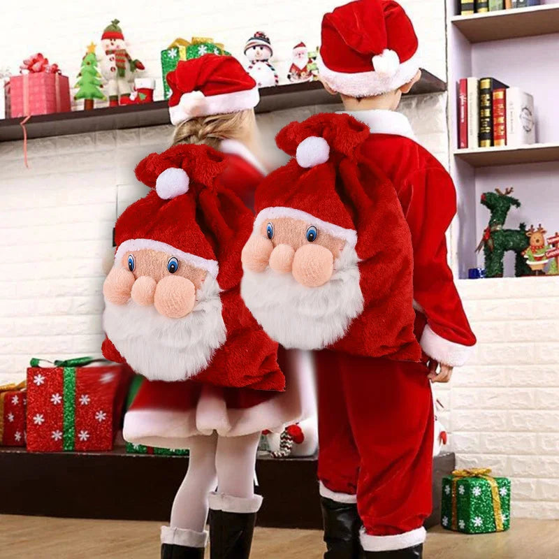 Velvet Santa Treat Bag
