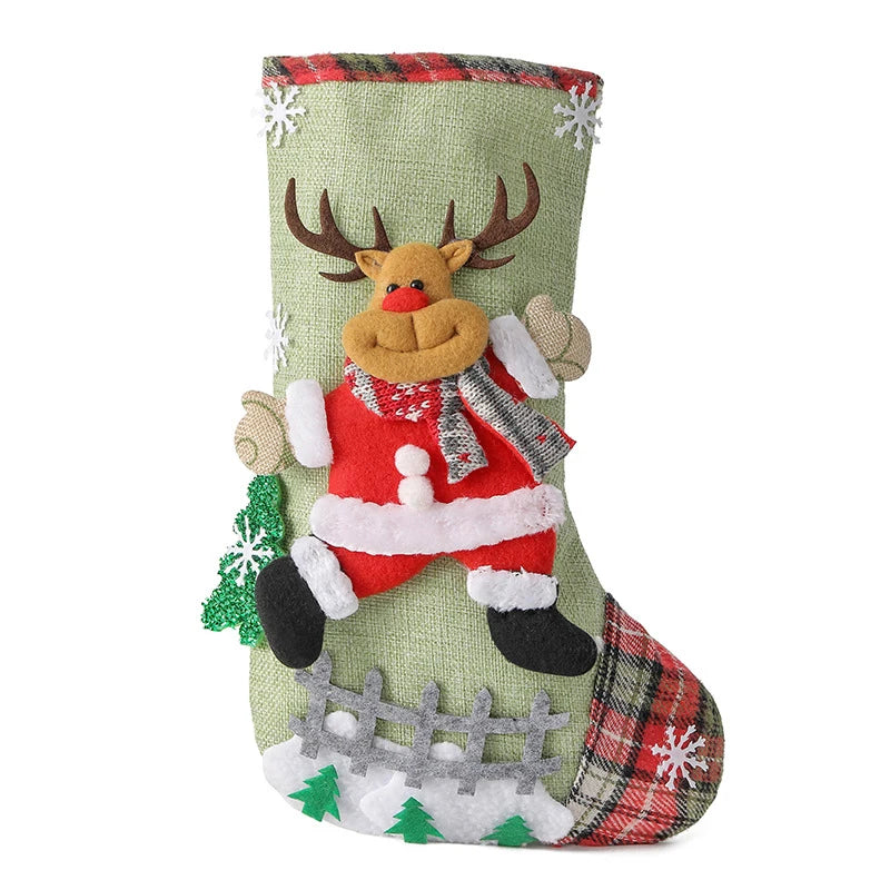 Santa & Snowman Treat Stockings