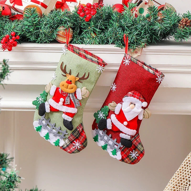 Santa & Snowman Treat Stockings