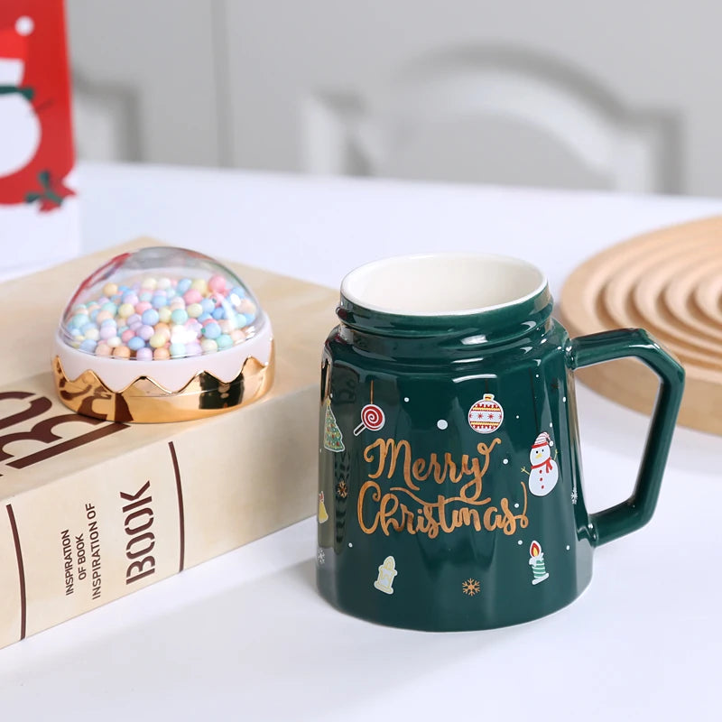 Santa Spoon Mug Set (Lid + Spoon)