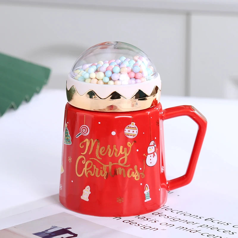 Santa Spoon Mug Set (Lid + Spoon)
