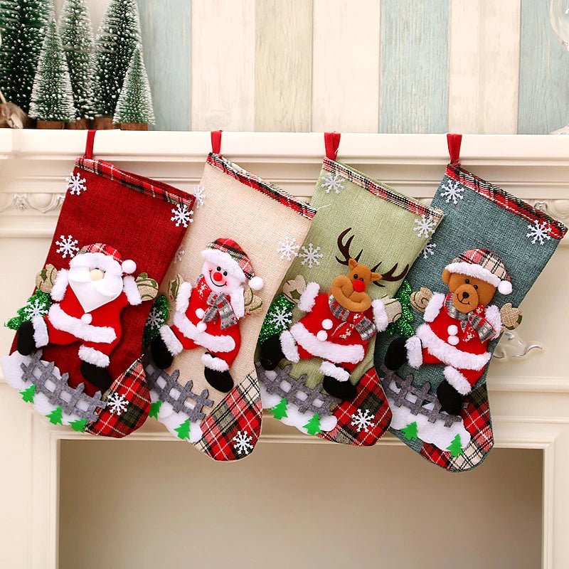 Santa & Snowman Treat Stockings