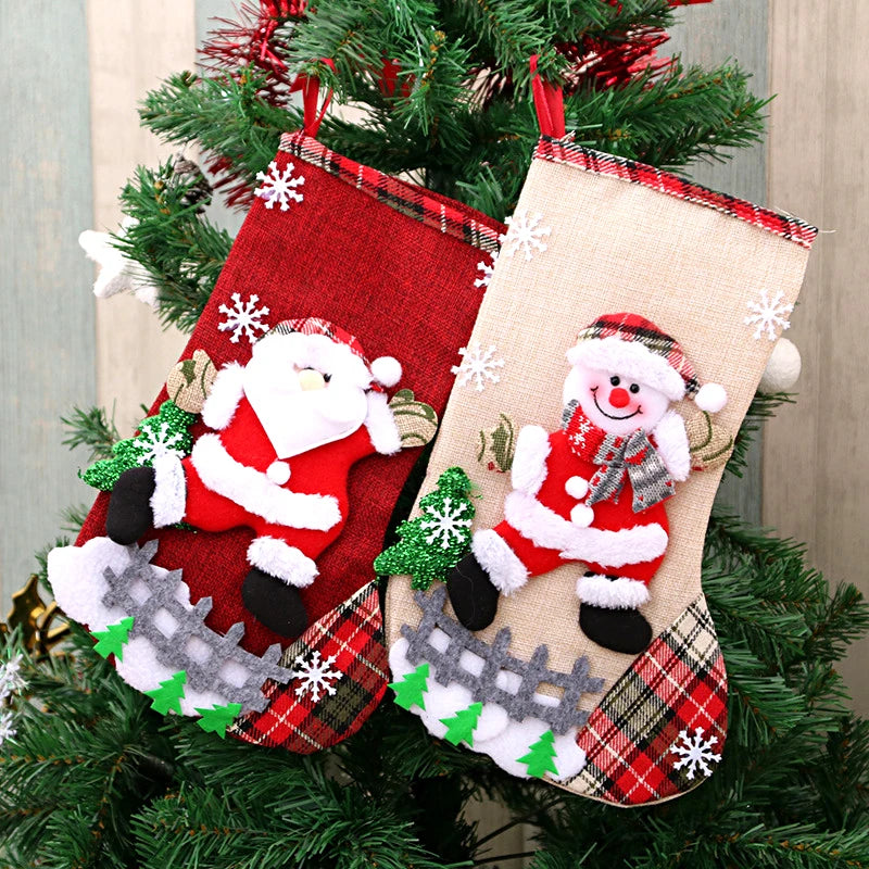 Santa & Snowman Treat Stockings