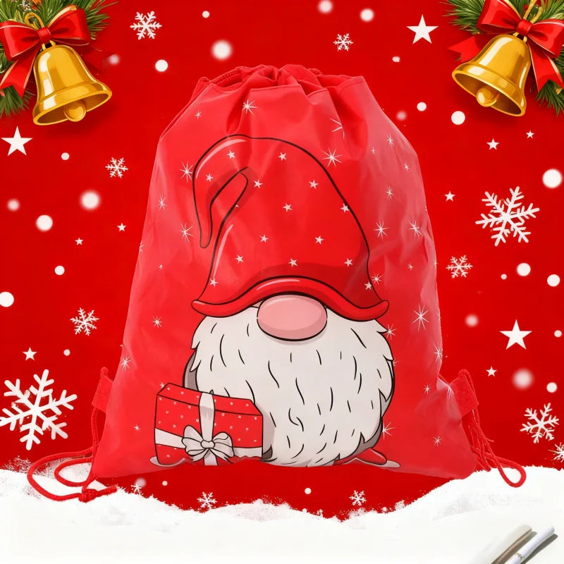 Santa Christmas Drawstring Bag – 2 Pack