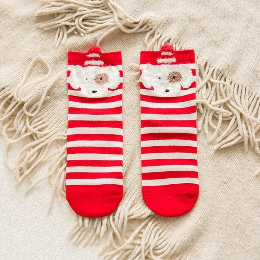 Holiday Cartoon Socks – 5 Pair Set