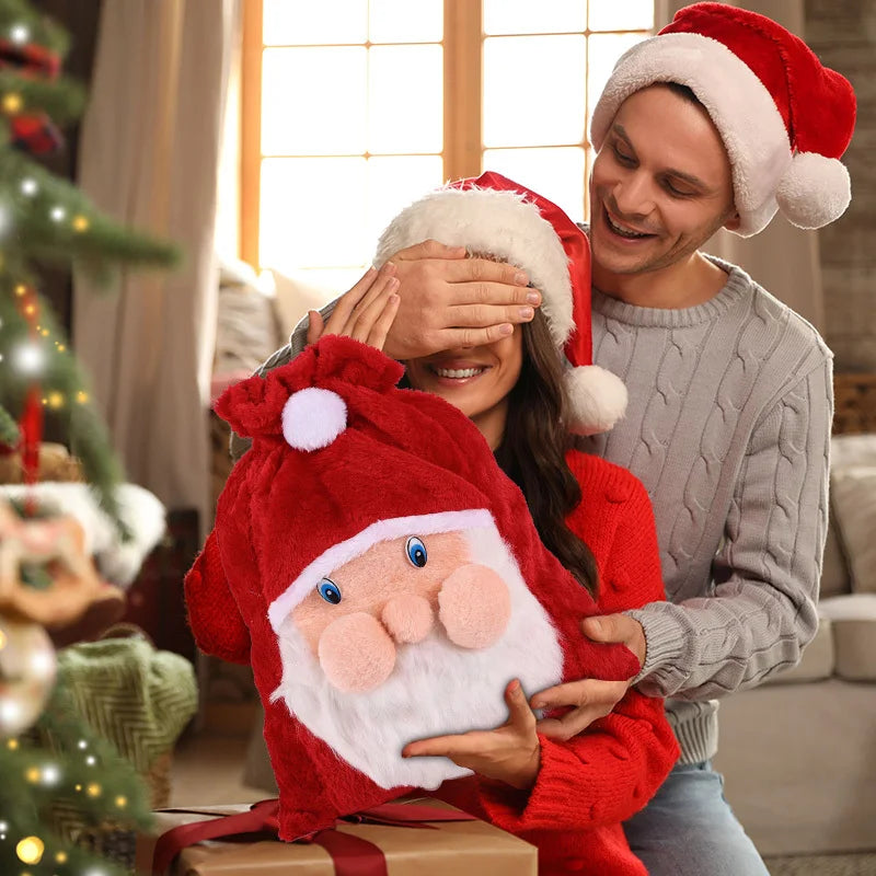 Velvet Santa Treat Bag