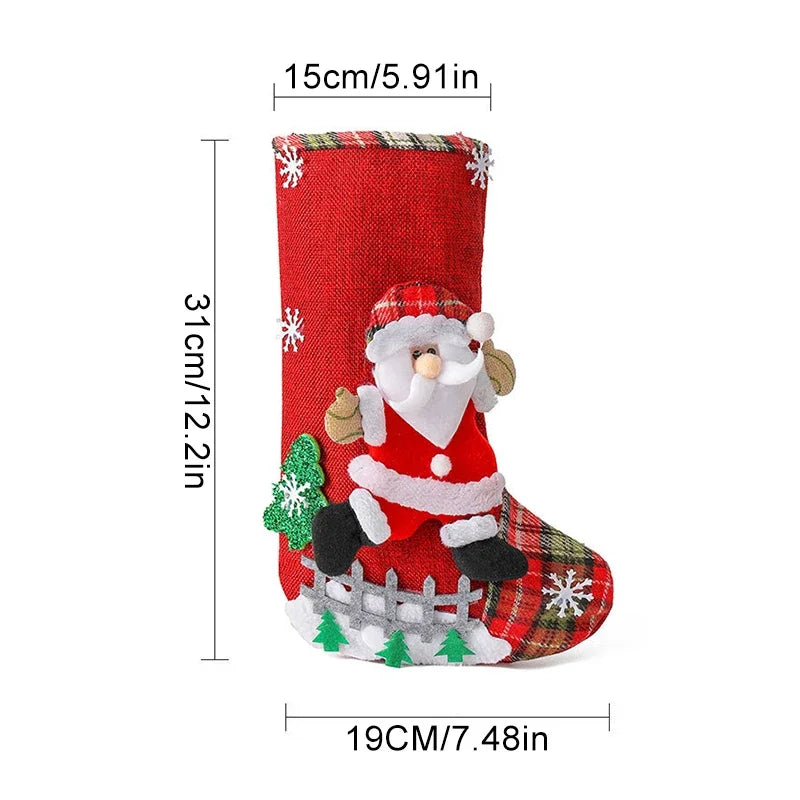 Santa & Snowman Treat Stockings