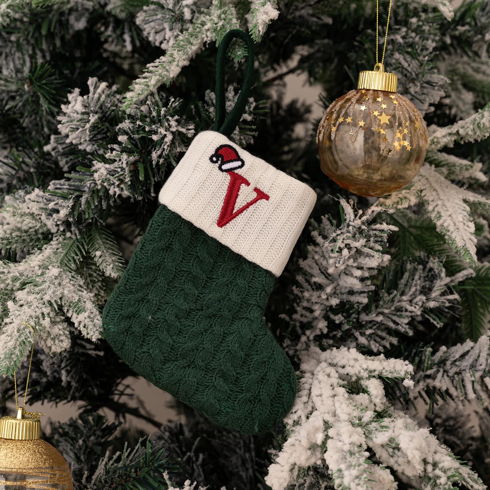 Forest Green Initial Stocking