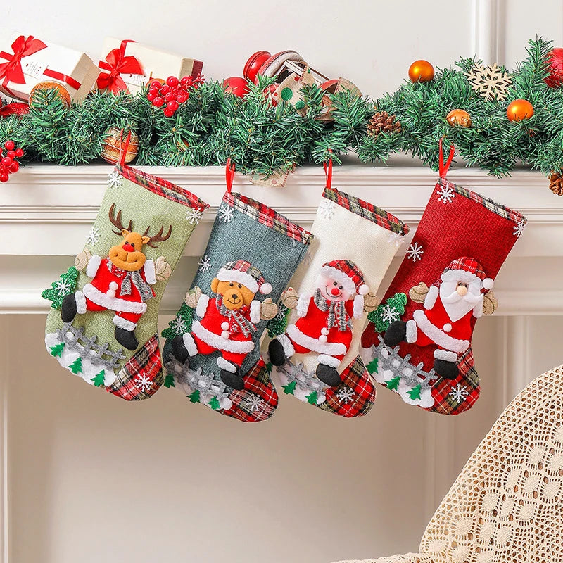 Santa & Snowman Treat Stockings