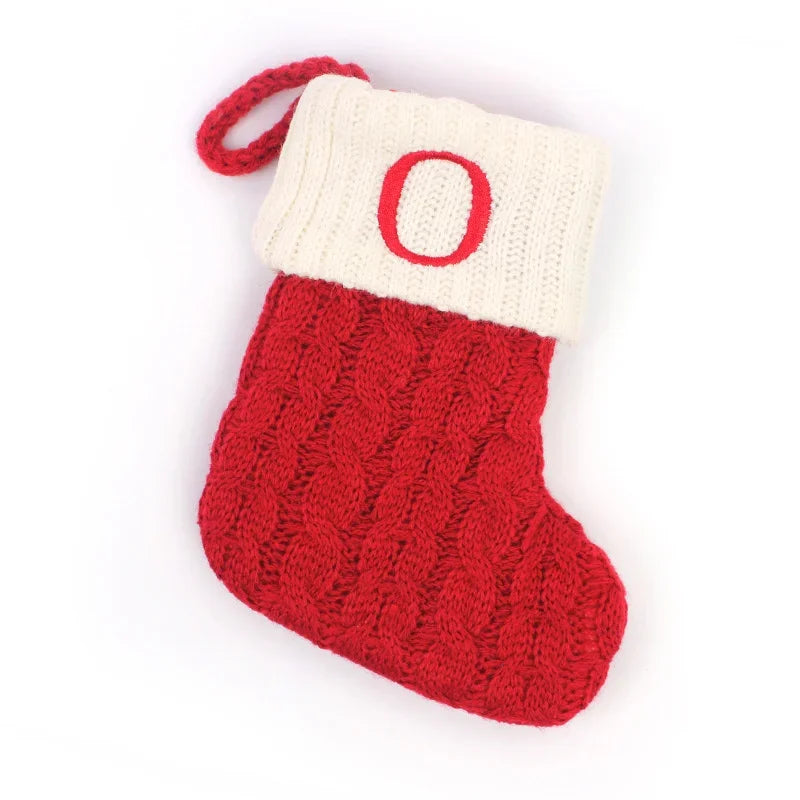 Snowflake Letter Cozy Socks