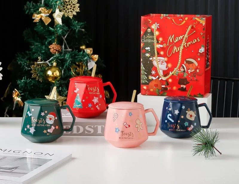 Holiday Sip Mug Set (Lid + Stirrer)