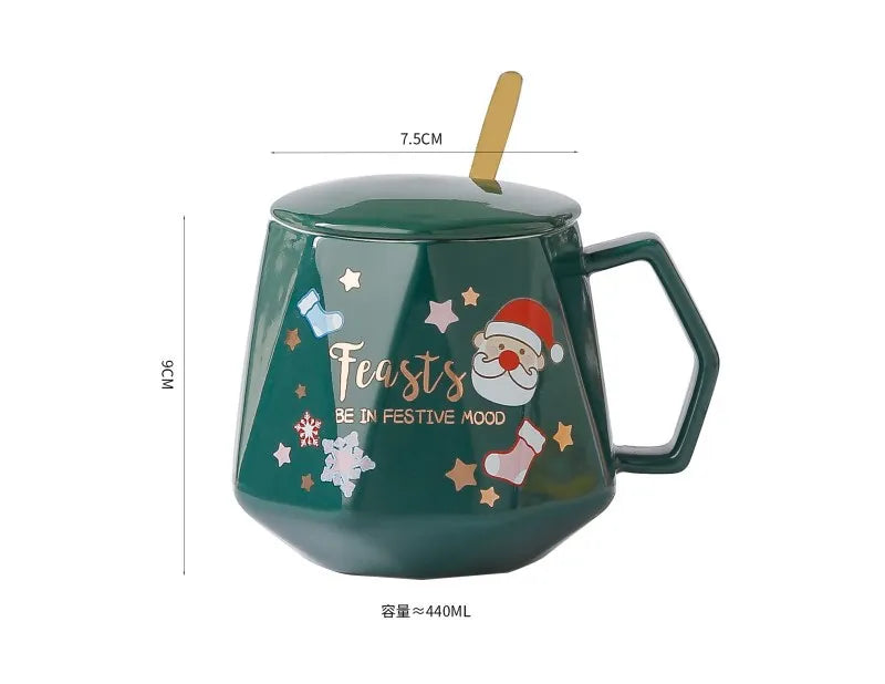 Holiday Sip Mug Set (Lid + Stirrer)