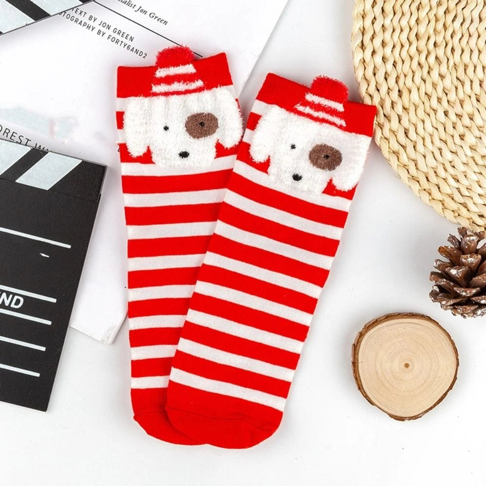 Holiday Cartoon Socks – 5 Pair Set