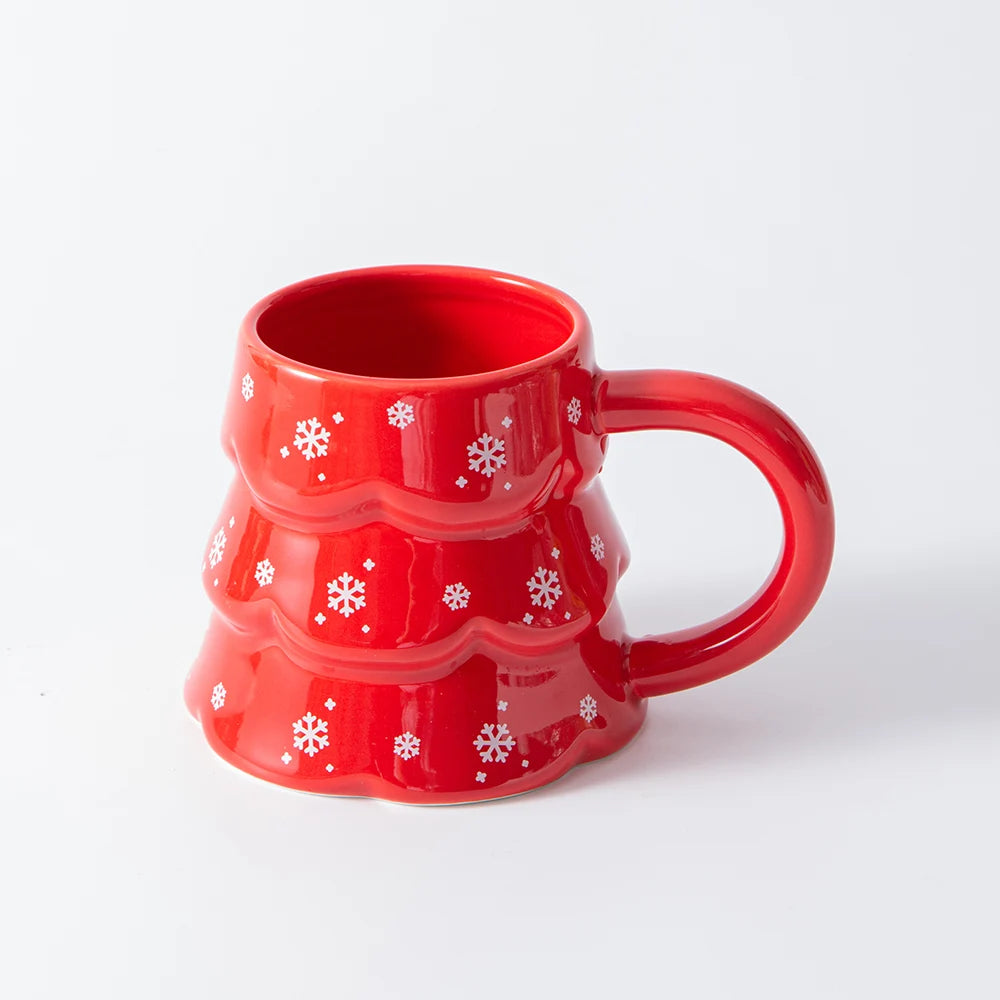 Christmas Tree Sculpted Mug