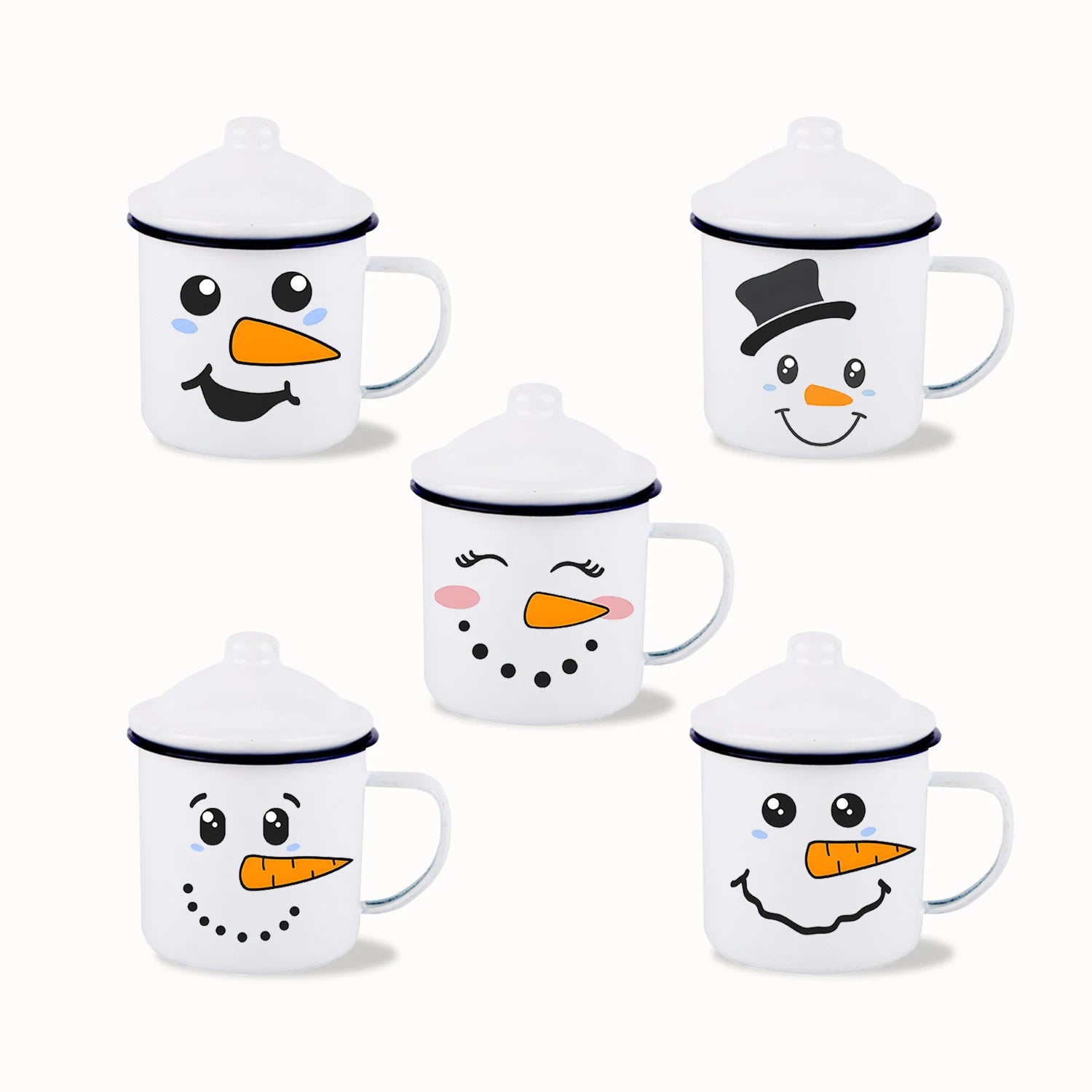 Jolly Santa Enamel Mug